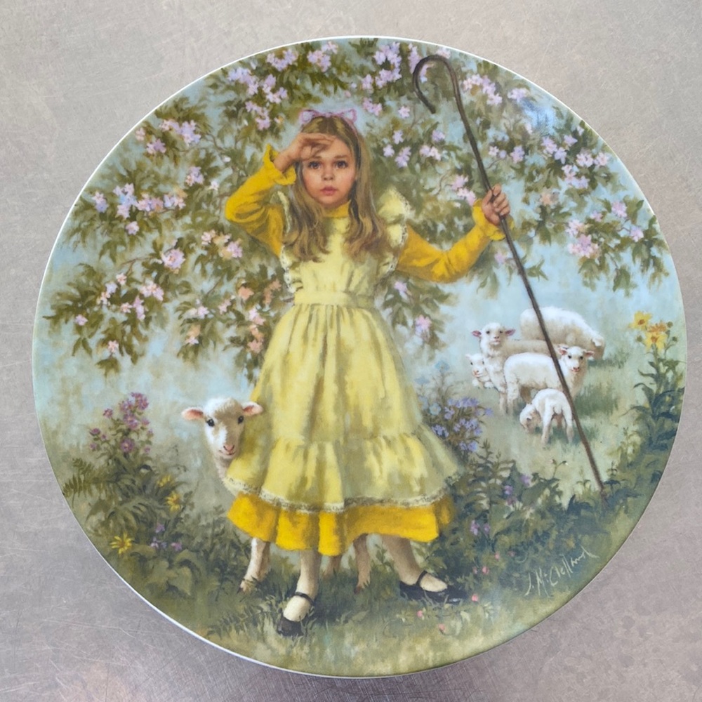RECO Little Bo Peep Collectors Plate